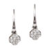 solitaire diamond earrings in 18k white gold