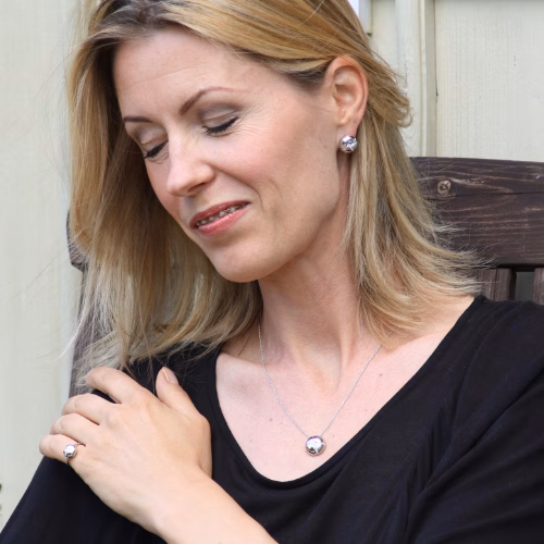 Lilac - MIYOCO Fine Jewllwey Collection Nature's Beauty in white gold