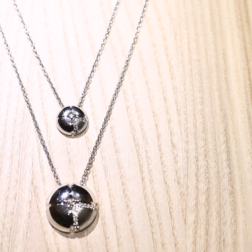 Lilac - MIYOCO Fine Jewllwey Collection Nature's Beauty layerd white gold necklaces