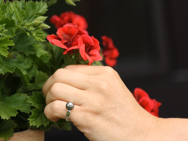 Moonlight Serenade - Shimmer Ripple Ring