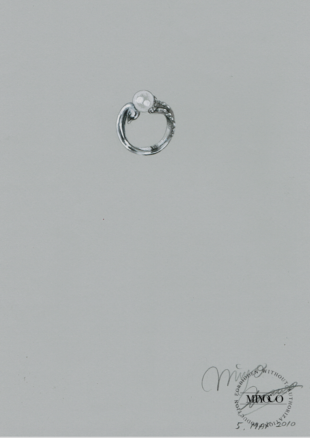 Pearl Ring from Swan Lake Collection