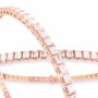 A timeless princess cut diamond tennis bracelet by MIYOCO.