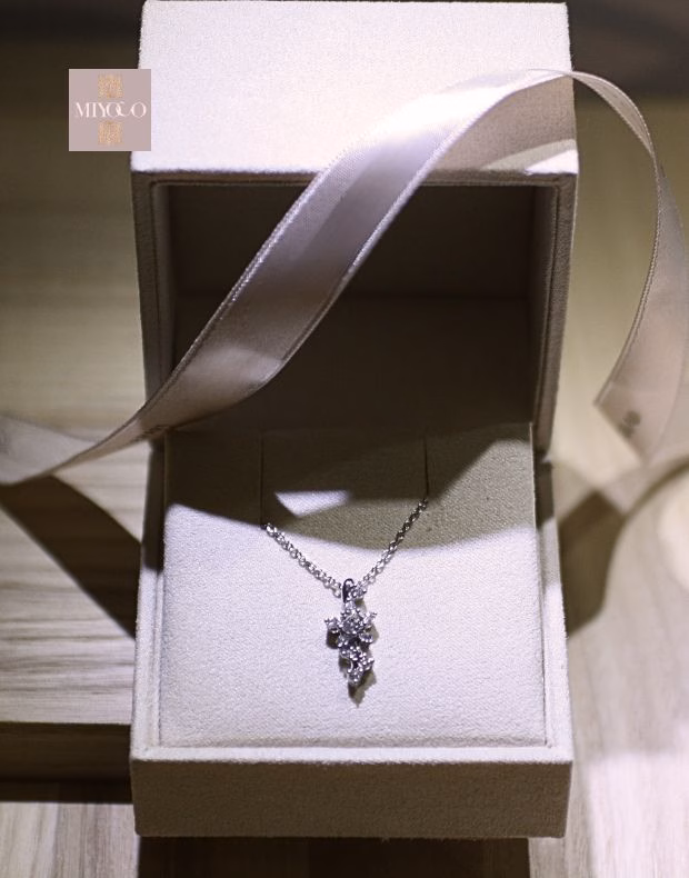 Meaningful Jewelry Gift - Mitsue flower diamond necklace