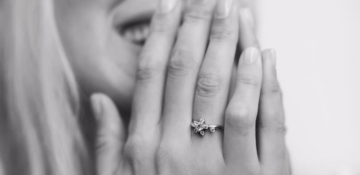 Nature Inspired Designers Engagement Ring