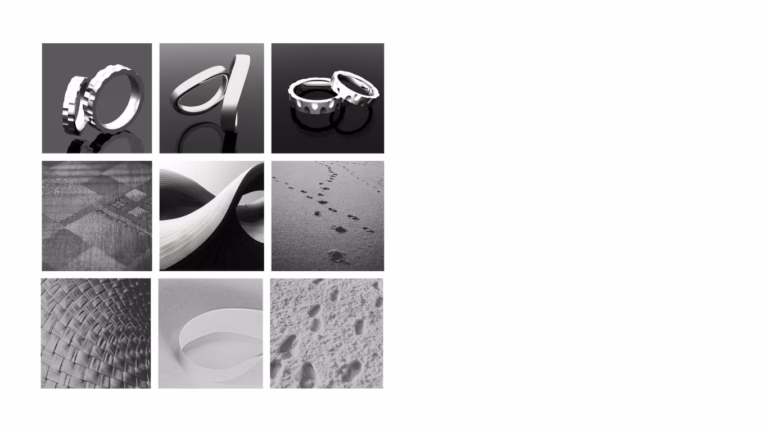 Poem - Japanese Inspired Wedding Rings